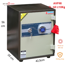 Két sắt vân tay mã số Adelbank AVF98