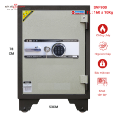 Két sắt cánh đúc khóa vân tay Adelbank SVF900