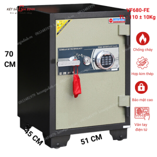 Két sắt chống cháy Adelbank VF680-FE vân tay điện tử app điện thoại