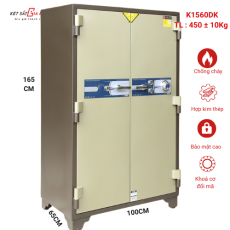 Két sắt ngân hàng BEMC K1560DK khoá cơ đổi mã, 2 cánh