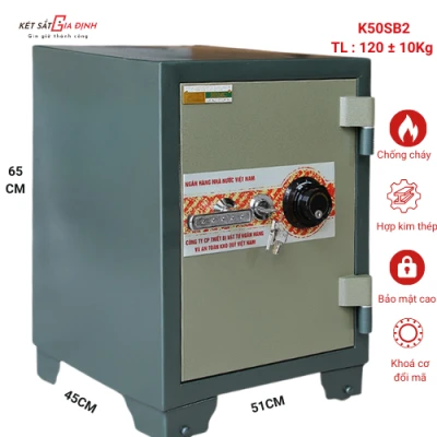 Két sắt ngân hàng BEMC K50SB2 khoá cơ đổi mã