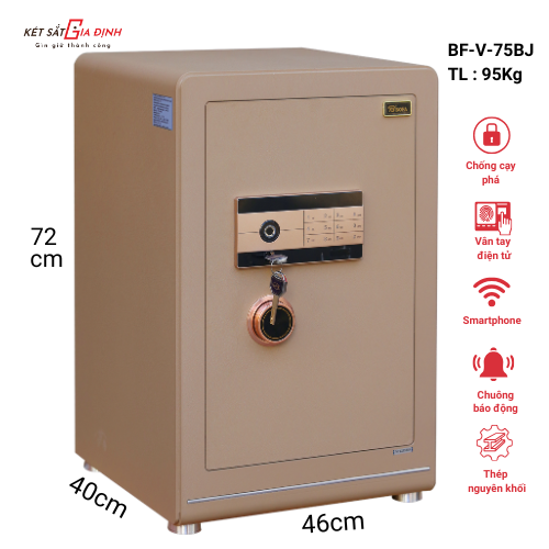 Két sắt Bofa BF-V-70BJ vân tay điện tử, tích hợp quản lý bằng điện thoại