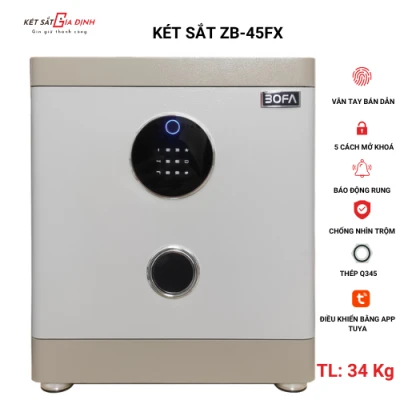 Két sắt Bofa ZB-45FX vân tay điện tử , tích hợp điện thoại