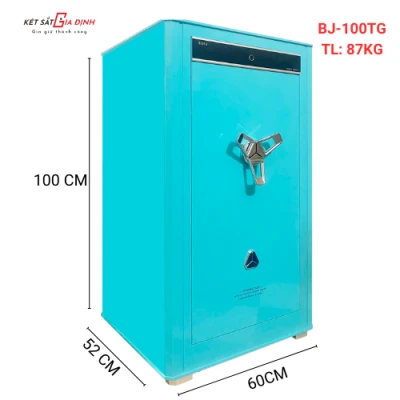 Két sắt Bofa BJ-100TG vân tay điện tử màu xanh