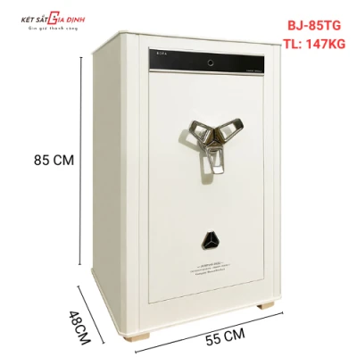 Két sắt Bofa BJ-85TG vân tay điện tử, màu trắng