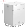 Két sắt Bofa BY-55CT trắng két ngăn kéo, vân tay điện tử, tích hợp quản lý bằng điện thoại.