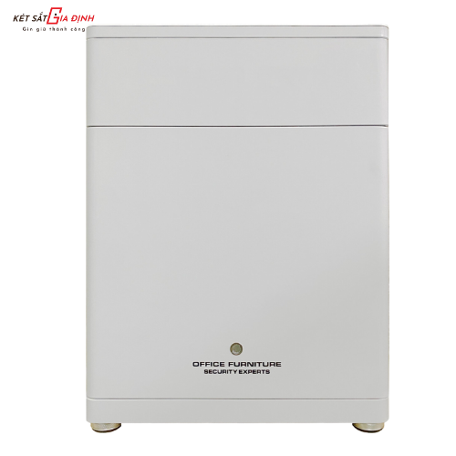 Két sắt Bofa BY-55CTS trắng két ngăn kéo, vân tay điện tử, tích hợp quản lý bằng điện thoại.