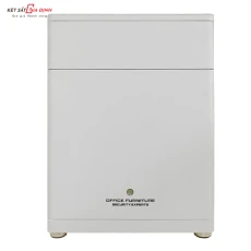 Két sắt Bofa BY-55CTS trắng két ngăn kéo, vân tay điện tử, tích hợp quản lý bằng điện thoại.