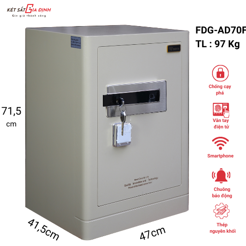 Két sắt Bofa FDG-A1D70F vân tay điện tử, tích hợp quản lý bằng điện thoại