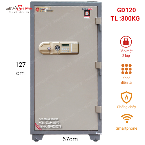 Két sắt thông minh Goodwill GD120-SMS