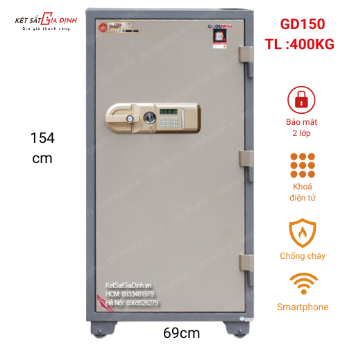 Két sắt thông minh Goodwill GD150-SMS
