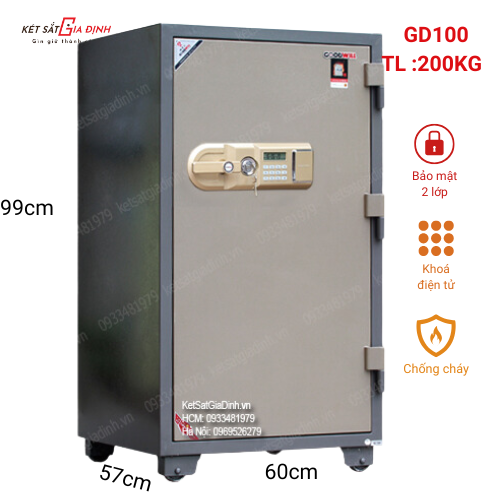 Két sắt Goodwill GD100 điện tử báo động