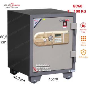 Két sắt Goodwill GD60 điện tử báo động