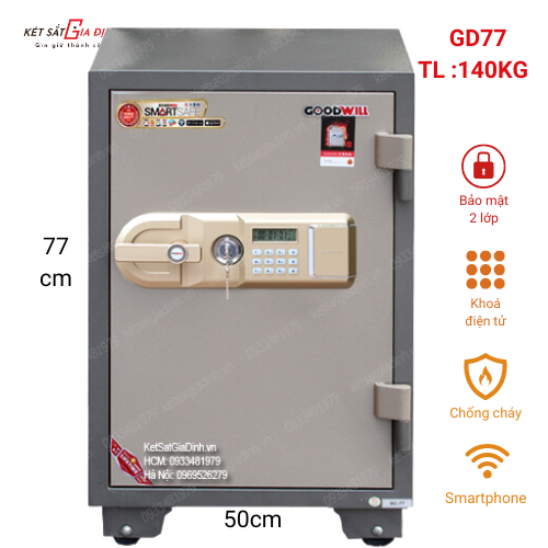 Két sắt thông minh Goodwill GD77-SMS
