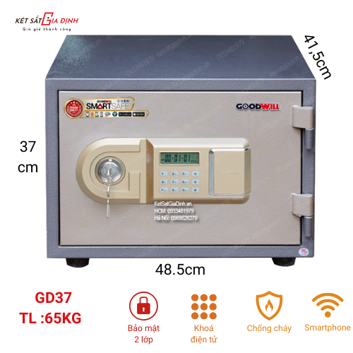 Két sắt thông minh Goodwill GD37-SMS