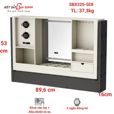 Tủ gương trang điểm Philips SBX320 , 2 ngăn đựng đồng hồ 