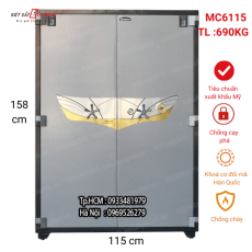 Két sắt hai cửa Samurai MC6115