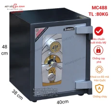 Két sắt thép tấm Samurai MC488 mã cơ có khóa định vị
