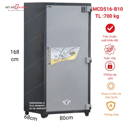 Két sắt thân thép dày 10ly Samurai MCD516-B10 két trong két