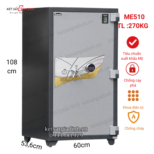 Két sắt Siêu cường Samurai ME510 điện tử LED