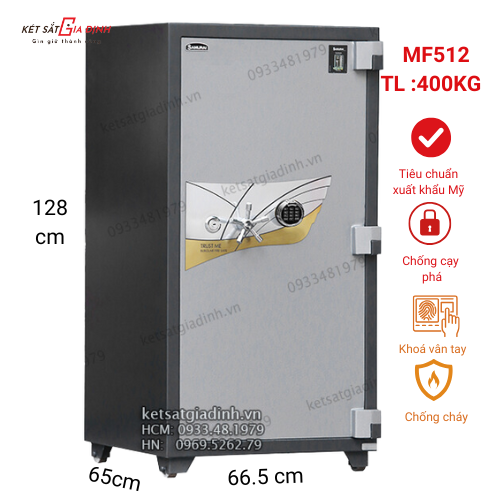 Két sắt Samurai MF512 vân tay điện tử