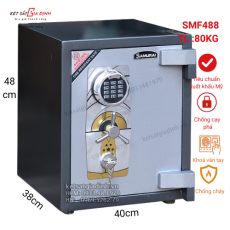 Két sắt thép tấm Samurai SMF488 vân tay điện tử