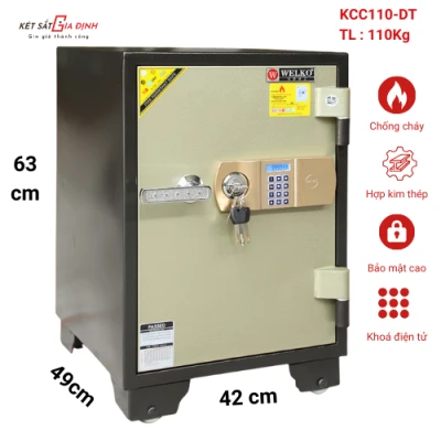 Két sắt Welko khóa điện tử báo động KCC110-ĐT