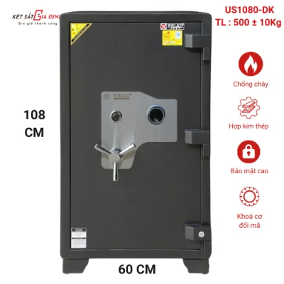 Két sắt xuất khẩu chính hãng WELKO US1080-DK khoá cơ đổi mã