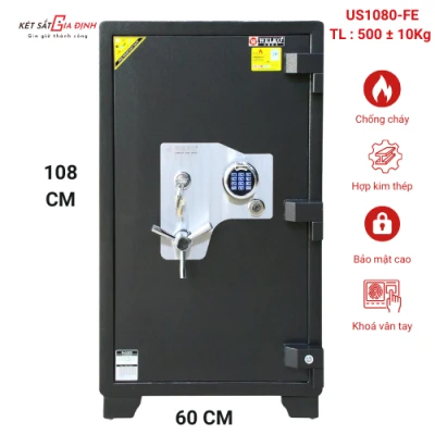 Két sắt xuất khẩu chính hãng WELKO US1080-FE vân tay điện tử