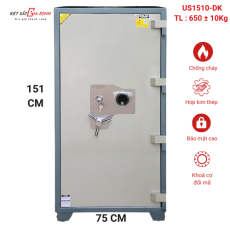 Két sắt xuất khẩu chính hãng WELKO US1510-DK khoá cơ đổi mã