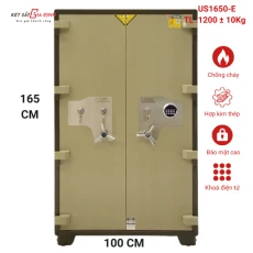 Két sắt xuất khẩu chính hãng WELKO US1650-E mật mã điện tử, 2 cánh