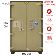 Két sắt xuất khẩu chính hãng WELKO US1650-FE vân tay điện tử, 2 cánh