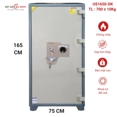 Két sắt xuất khẩu chính hãng WELKO US1650-DK khoá cơ đổi mã