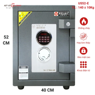 Két sắt xuất khẩu chính hãng WELKO US52-E mật mã điện tử