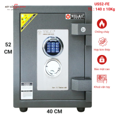 Két sắt xuất khẩu chính hãng WELKO US52-FE vân tay điện tử