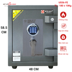 Két sắt xuất khẩu chính hãng WELKO US62-FE vân tay điện tử
