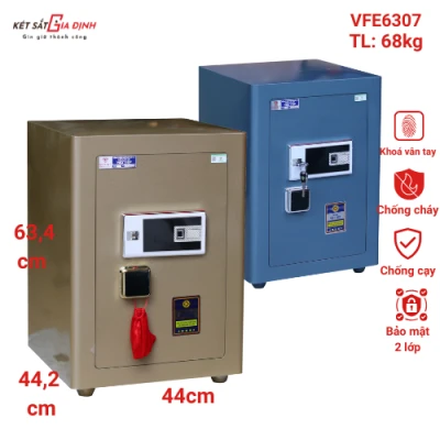 Két sắt siêu cường Việt Tiệp VFE6307 vân tay mã số App thông minh - Model mới