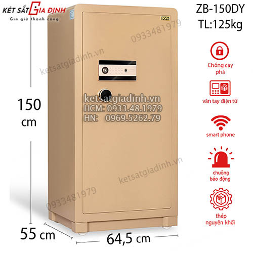 Két sắt nhập khẩu Bofa ZB-150DY khóa vân tay điện tử