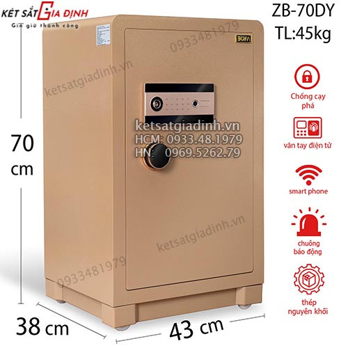 Két sắt nhập khẩu Bofa ZB-70DY khóa vân tay điện tử