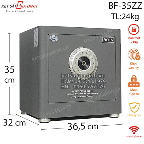 Két sắt vân tay điện tử Bofa BF-35ZZ