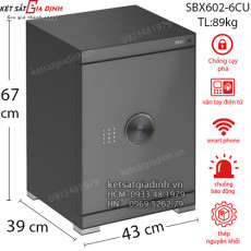 Két sắt nhập khẩu Philips SBX602-6CU vân tay điện tử