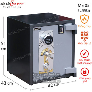 Két sắt siêu chống trộm Samurai ME05 điện tử Hàn Quốc