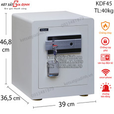 Két sắt vân tay điện tử Nika KDF45 thép tấm chống cạy