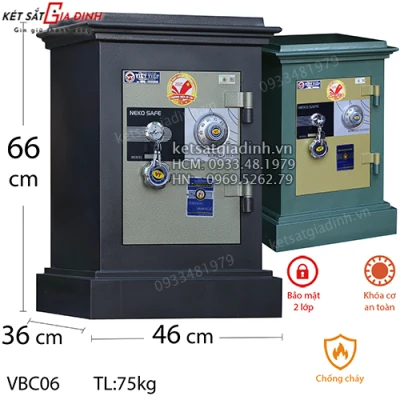 Két sắt Việt Tiệp VBC06 khóa cơ - Model mới
