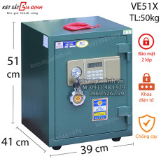 Két sắt điện tử Việt Tiệp VE51 xanh có báo động