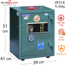 Két sắt Việt Tiệp VF51 xanh vân tay