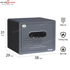 Két sắt vân tay điện tử HK-D30AM App điện thoại