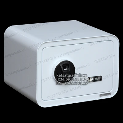 Két sắt mini vân tay màu trắng AifeiBao D25-W