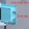 Két sắt mini vân tay màu xanh AifeiBao D25-WB