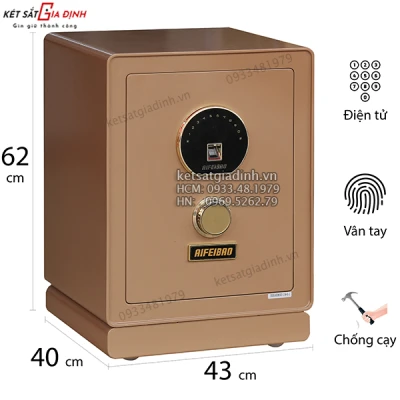 Két sắt mini HK-A1/D-60TS vân tay điện tử thông minh
